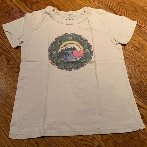 PsLa White Tee Shirt with Design Size Small - Picture 1 of 8